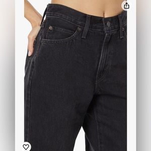 Levi’s women’s 94 baggy denim black jean